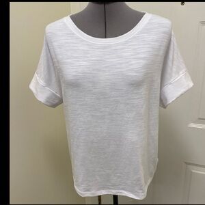 Gap Fit Dolman Sleeve roll cuff round neck cotton women’s tee shirt size medium